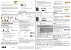 Focus II - Light grid / Light curtain 1 General data 2 Important