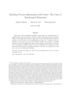 Eliciting Private Information with Noise: The Case of Randomized