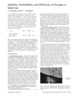Solubility, Permeability and Diffusivity of Oxygen in Solid Iron