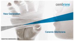 New Generation Ceramic Membrane