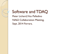 Straw (T)DAQ - Agenda INFN