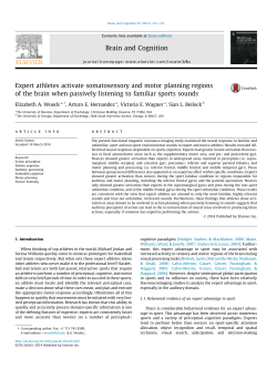Expert athletes activate somatosensory and motor planning regions