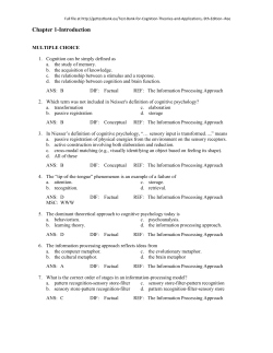 FREE Sample Here - We can offer most test bank and