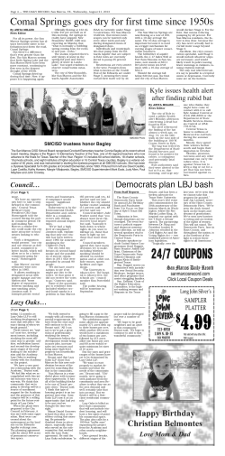 Comal Springs goes dry for first time since 1950s