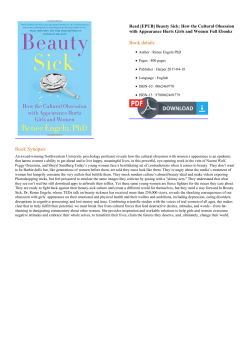 Read [EPUB] Beauty Sick: How the Cultural