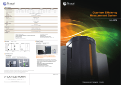 Quantum Efficiency Measurement System