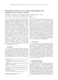 Photochemical production of O3 in biomass burning plumes in the
