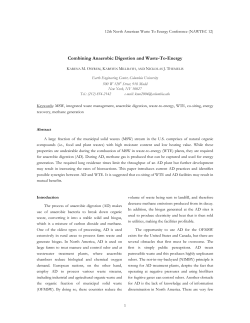 Combining Anaerobic Digestion and Waste-To