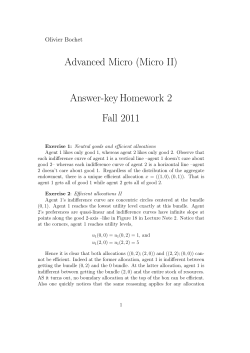 Advanced Micro (Micro II) Answer