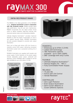 Datasheet - RAYMAX 300 Infra-Red Illuminator