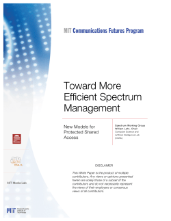 Toward More Efficient Spectrum Management