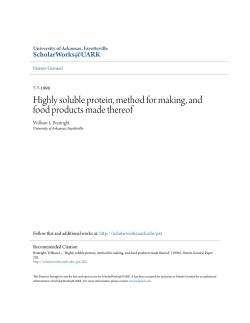 Highly soluble protein, method for making, and
