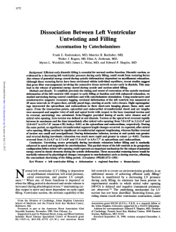 Dissociation Between Left Ventricular Untwisting and