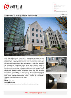 Apartment 1, Infinity Place, Park Street