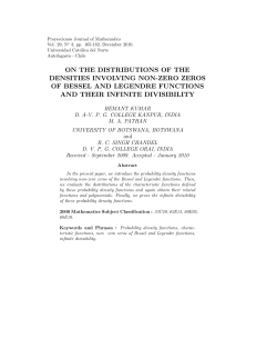on the distributions of the densities involving non-zero