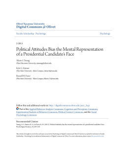 Political Attitudes Bias the Mental Representation of a Presidential