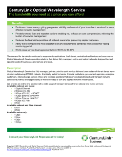 Contact your CenturyLink Business Representative today