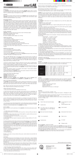 INTENDED USE The smartLAB&reg;pro blood glucose test