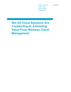 Not All Cloud Solutions Are Created Equal