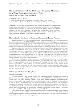 On the Character of the Motion of Runaway Electrons in a Time