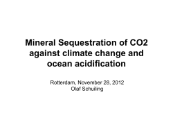 Mineral Sequestration of CO2 against climate change