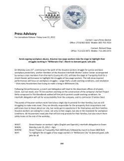 attachment - Houston Peace and Justice Center Mission