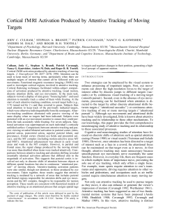 Cortical fMRI Activation Produced by Attentive Tracking of Moving