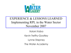 The Water Academy