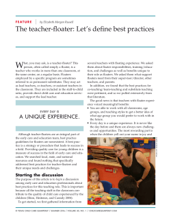 The teacher-floater: Let`s define best practices