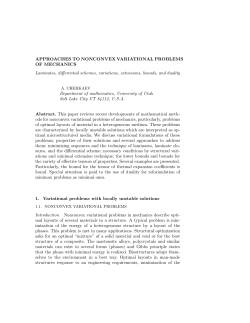 Nonconvex Variational Problems of Mechanics