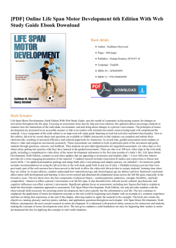 Online Life Span Motor Development 6th