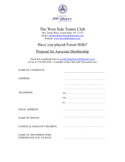 The West Side Tennis Club Have you played Forest Hills?