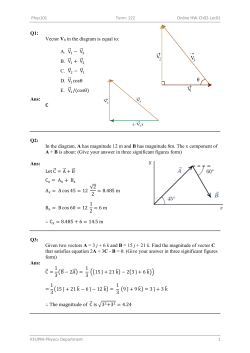 Vector V3 in the diagram is equal to