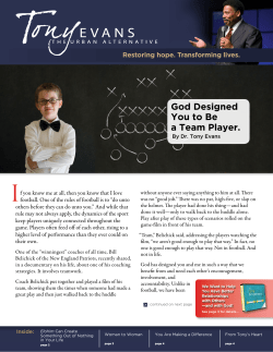 God Designed You to Be a Team Player.