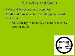 Chapter 5 Compounds are classified in different
