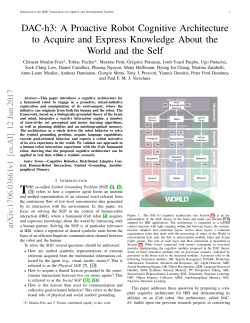 DAC-h3: A Proactive Robot Cognitive Architecture to Acquire