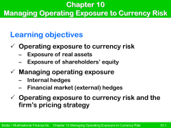 Multinational Finance