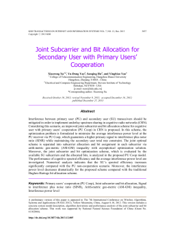 Joint Subcarrier and Bit Allocation for Secondary User with Primary