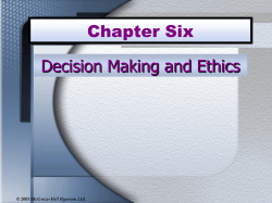 Dynamics of Decision Making