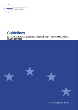 Guidelines - ESMA