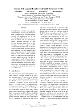 Feature-Rich Segment-Based News Event Detection on Twitter