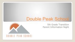 Double Peak School