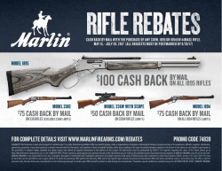 75 CASH BACK BY MAIL $50 CASH BACK BY MAIL $75 CASH
