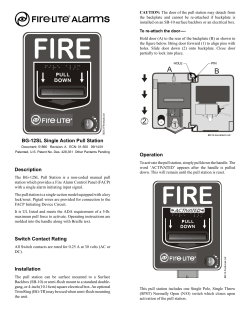 BG-12SL Single Action Pull Station - Fire