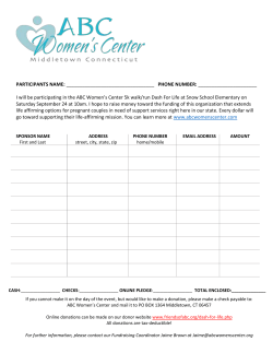 5k Participant Sponsor Sheet