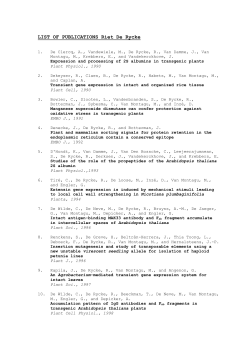 23. Perez Guerra JC, Coussens G, De Keyser A, De Rycke