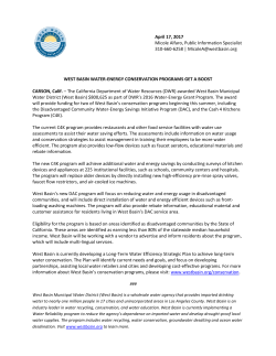 Grant Award for Water-Energy Conservation Programs 4-17
