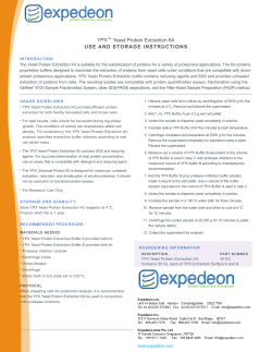 YPX Yeast Protein Extraction Kit