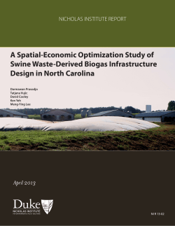 A Spatial-Economic Optimization Study of Swine Waste