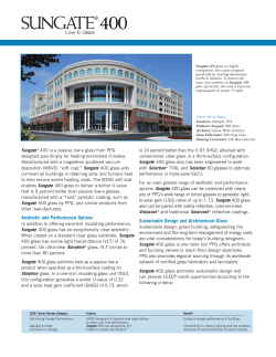 SUNGATE &reg; 400 Glass